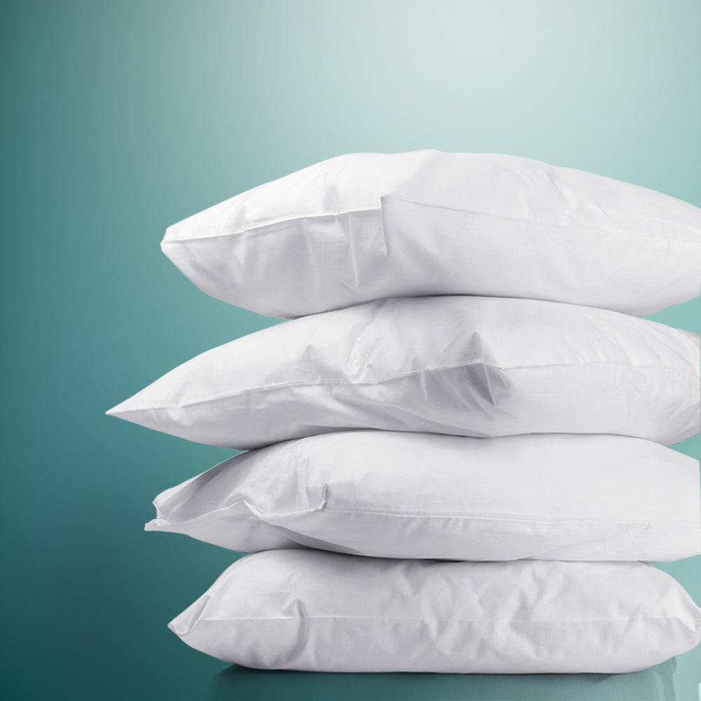 4 Pack Bed Pillow 50x90cm Family Hotel Soft Sleeping Cushions