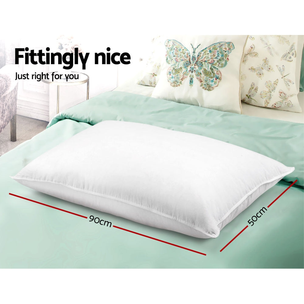 4 Pack Bed Pillow 50x90cm Family Hotel Soft Sleeping Cushions