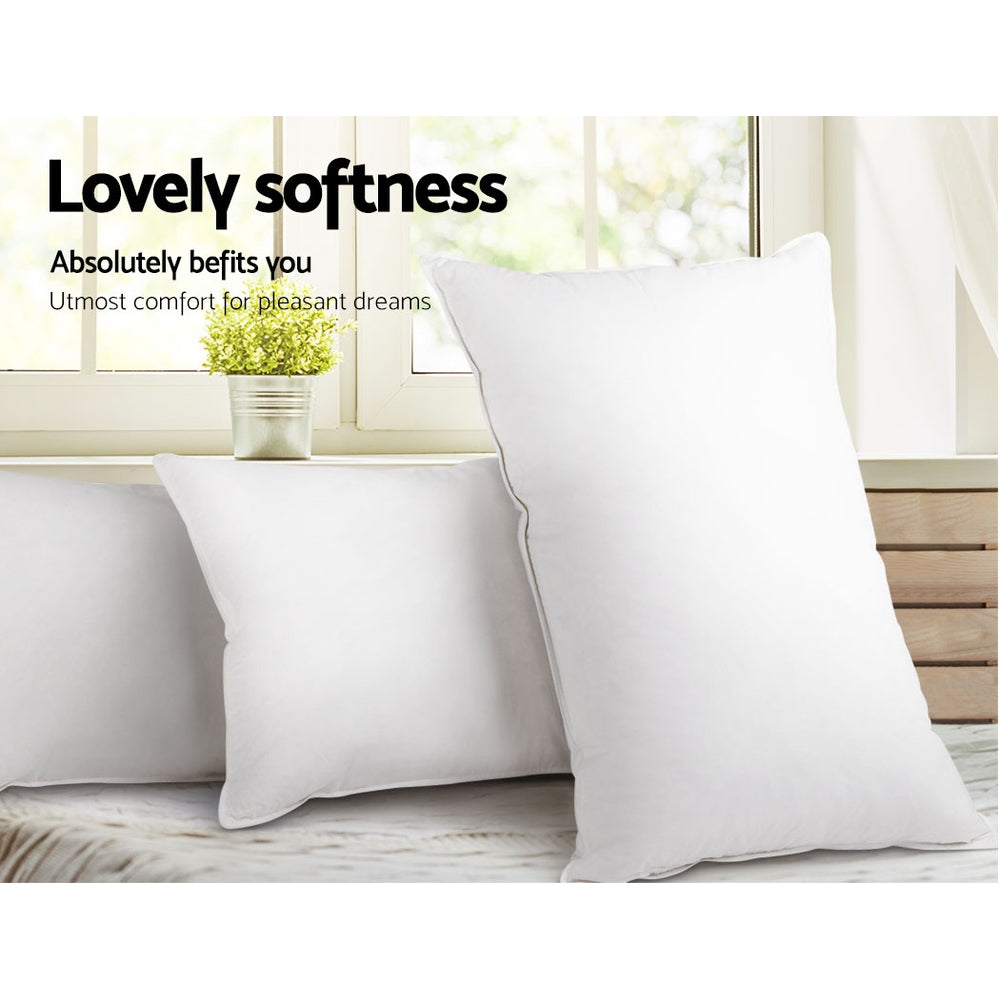 4 Pack Bed Pillow 50x90cm Family Hotel Soft Sleeping Cushions