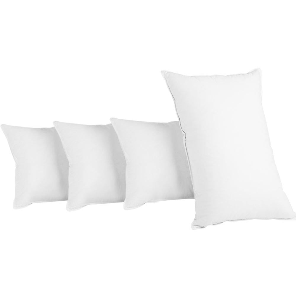 4 Pack Bed Pillow 50x90cm Family Hotel Soft Sleeping Cushions