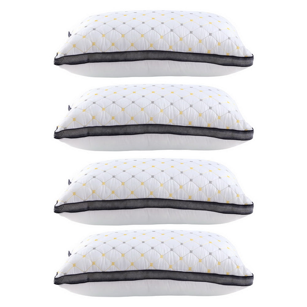 4pcs Pillows Microfibre, 4Pcs