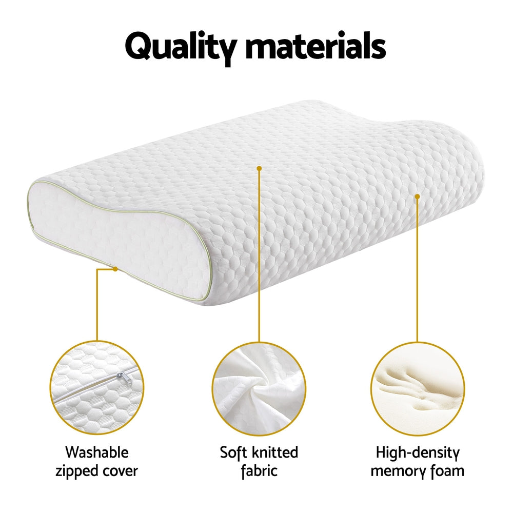 Memory Foam Pillow Bedding Contour Neck