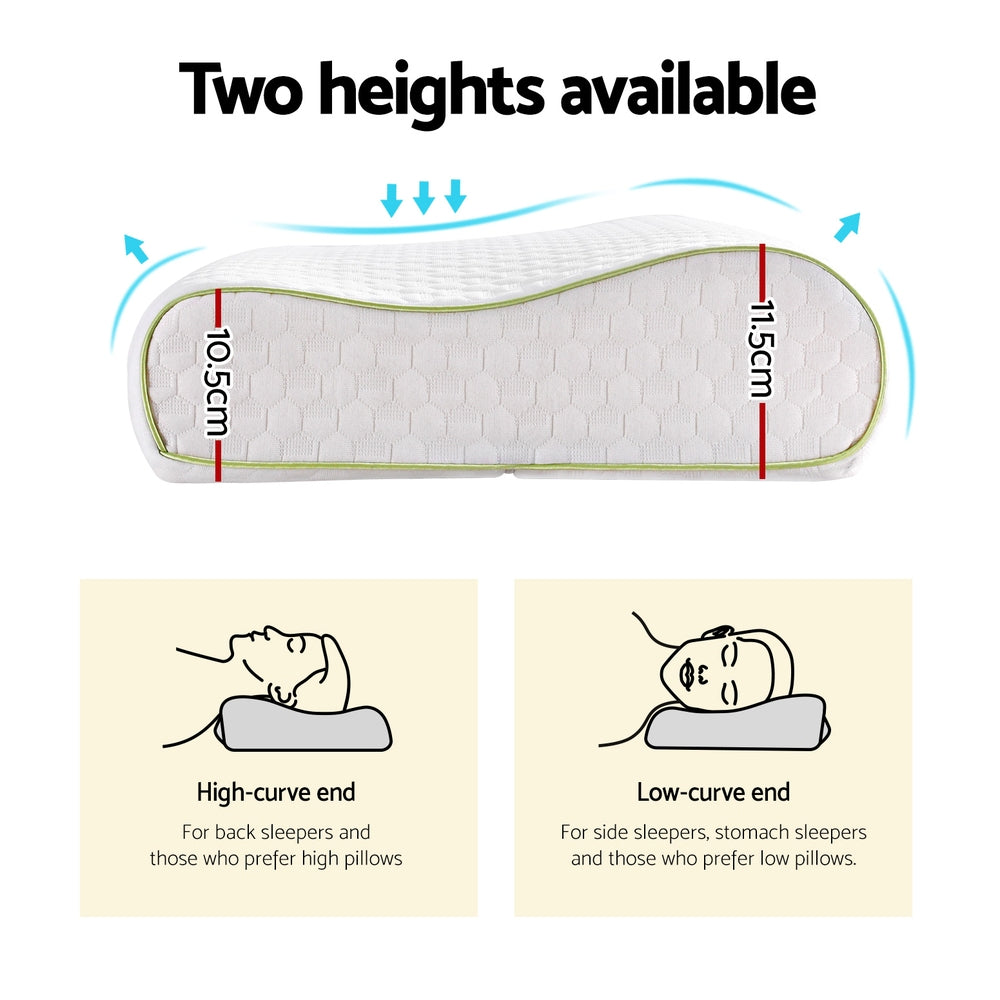 Memory Foam Pillow Bedding Contour Neck