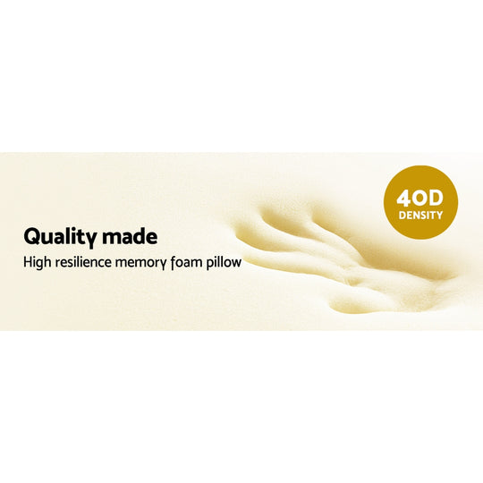 Giselle Bedding Memory Foam Bamboo Pillows Cushion Neck