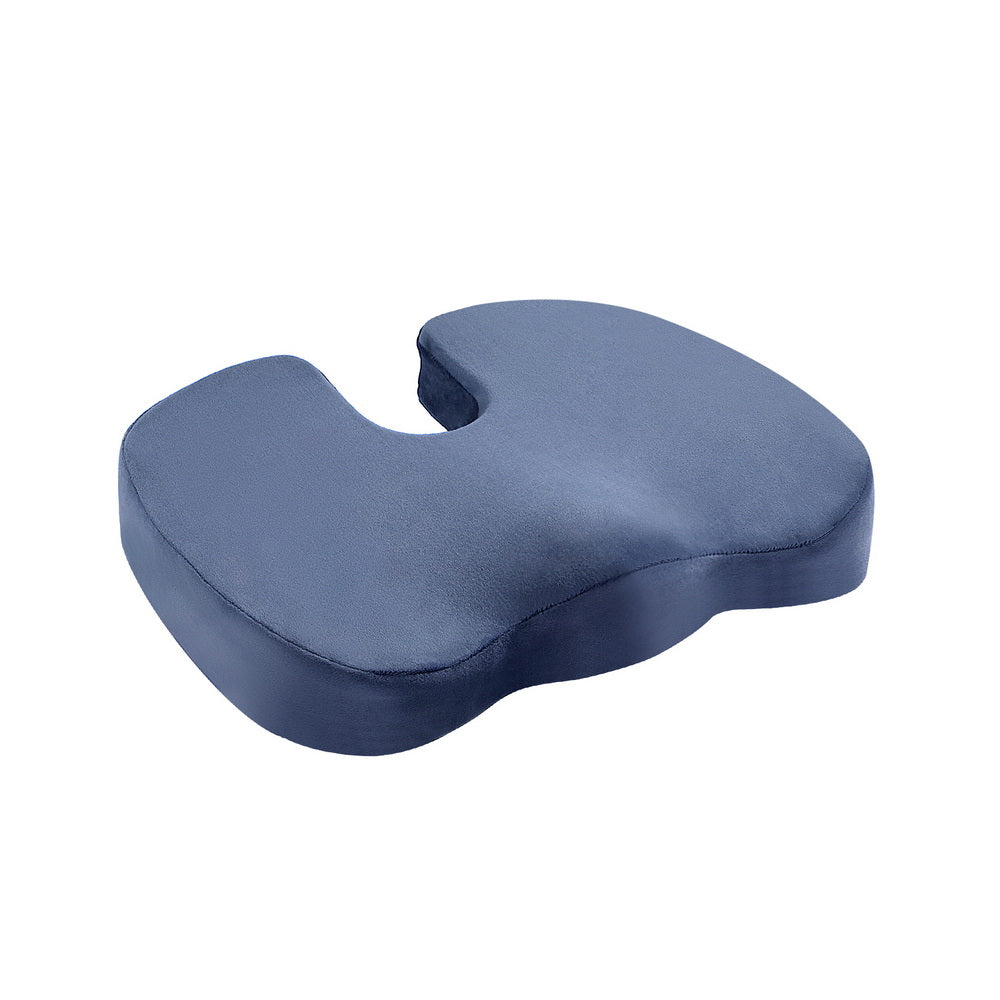 Seat Cushion Memory Foam Pillow Back Pain Relief Chair Pad Black