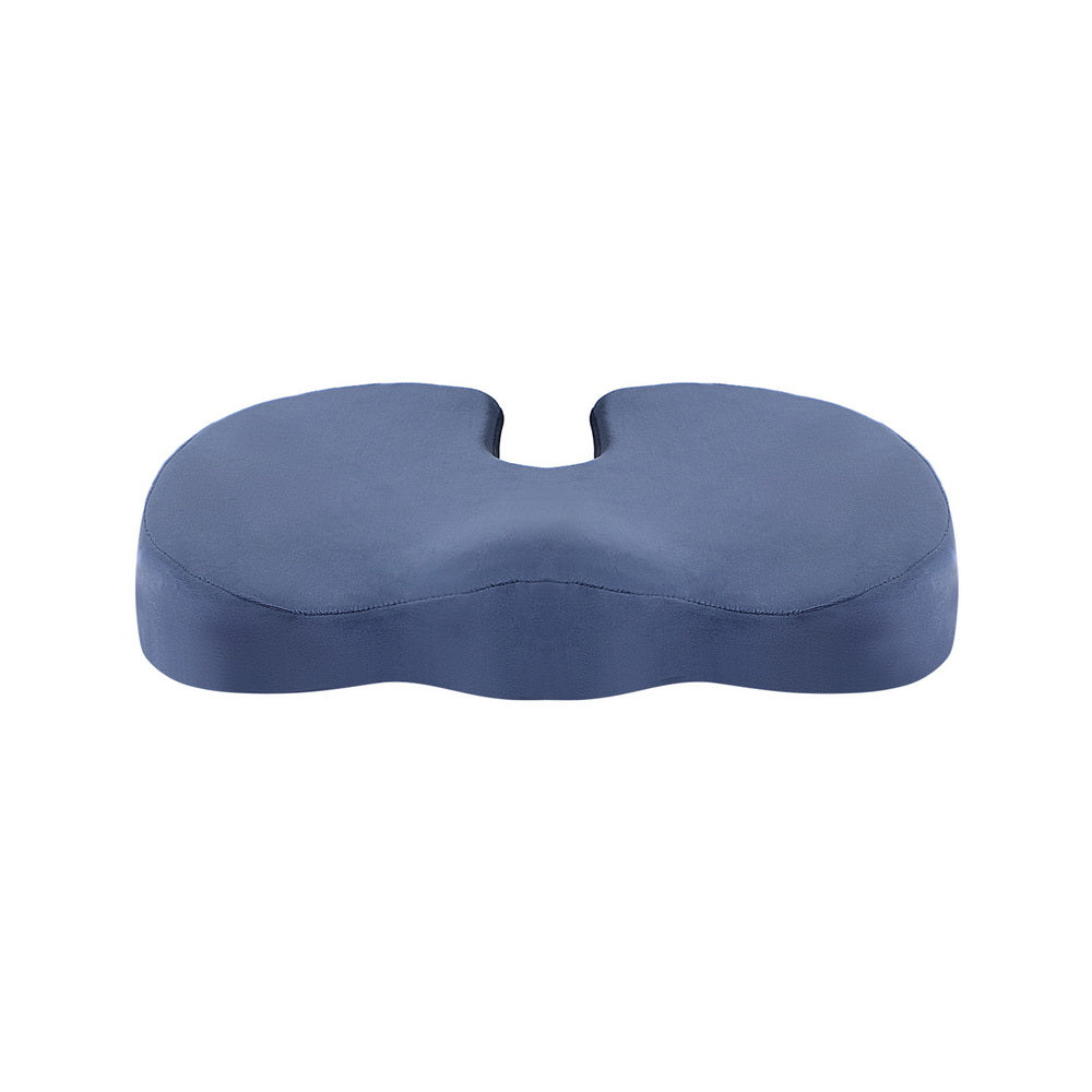 Seat Cushion Memory Foam Pillow Back Pain Relief Chair Pad Black