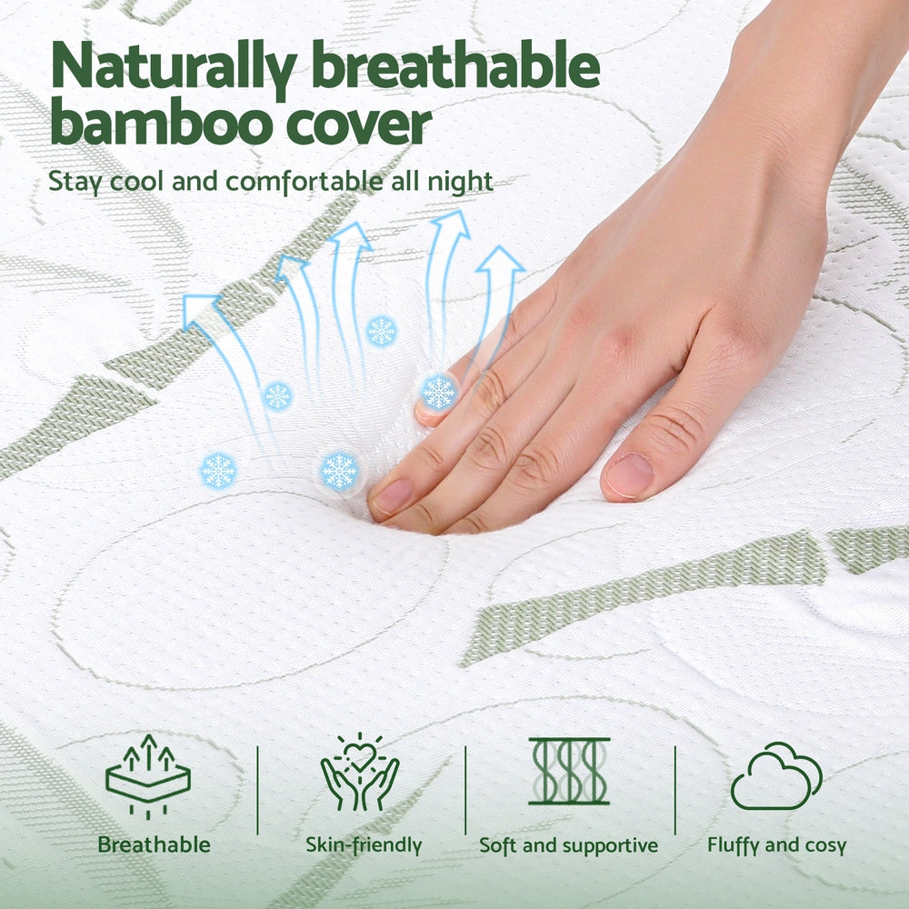 Pillows - Wedge Pillow Gel Memory Foam Ergonomic Support Bamboo Cover