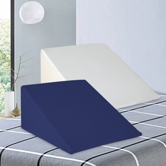 White colour - Wedge Pillow White & Blue