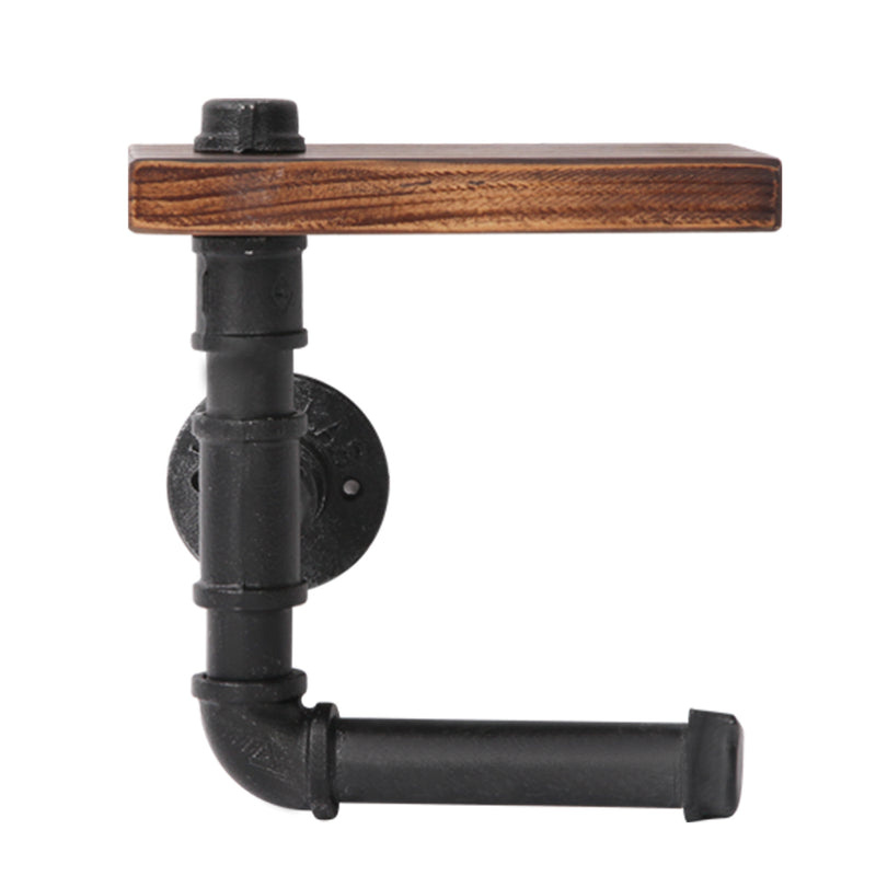 1X Wall Shelves Paper Holder Industrial Pipe Shelf DIY Vintage Brackets