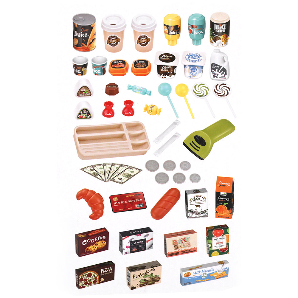 Kids' Supermarket Adventure: 52-Piece Pretend Grocery Toy