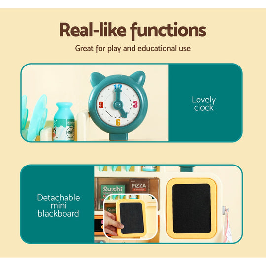 Kids Kitchen Pretend Play set Play Food Sink Cooking Utensil