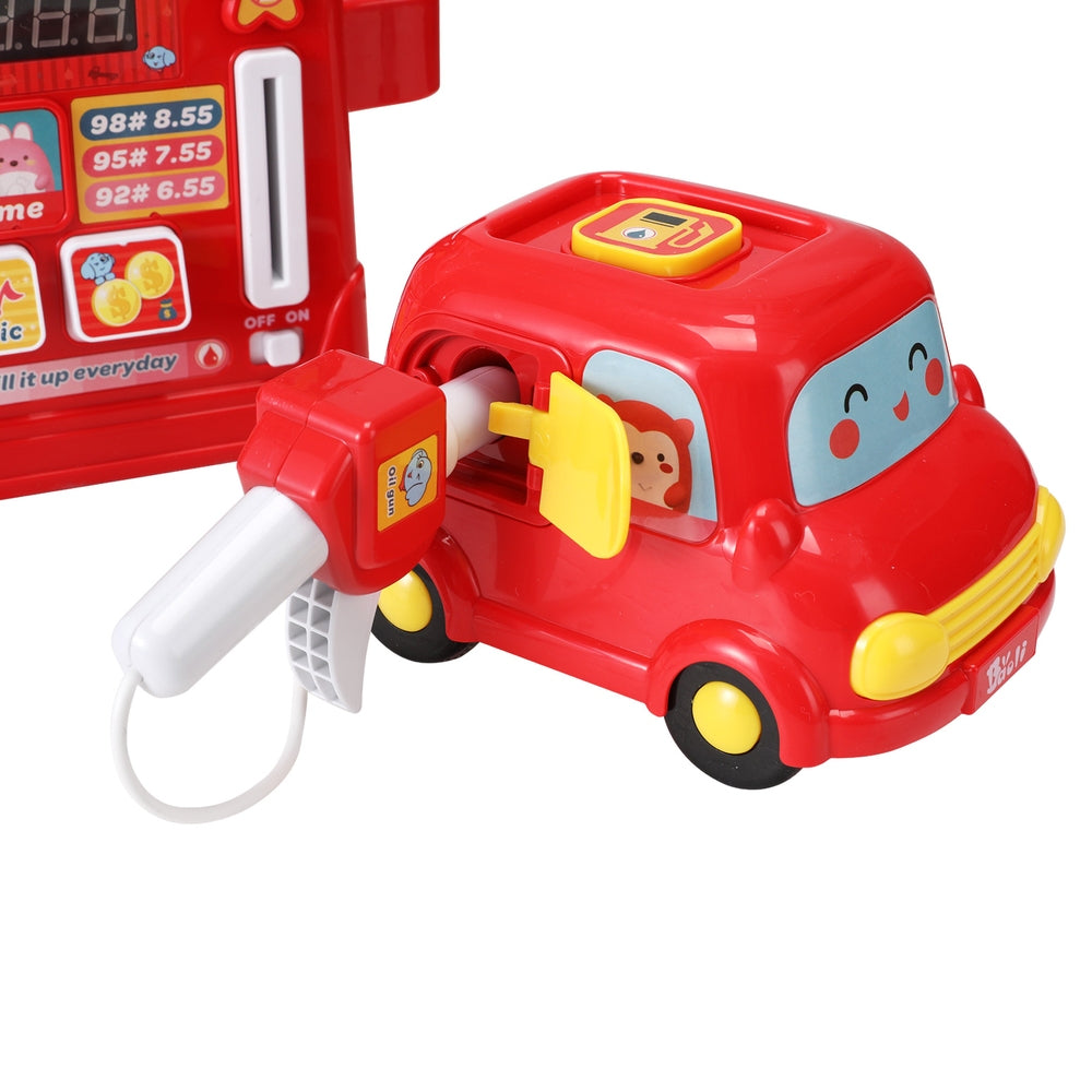 Kids Gas Petrol Station Pumper Pretend Play Toys Car Music