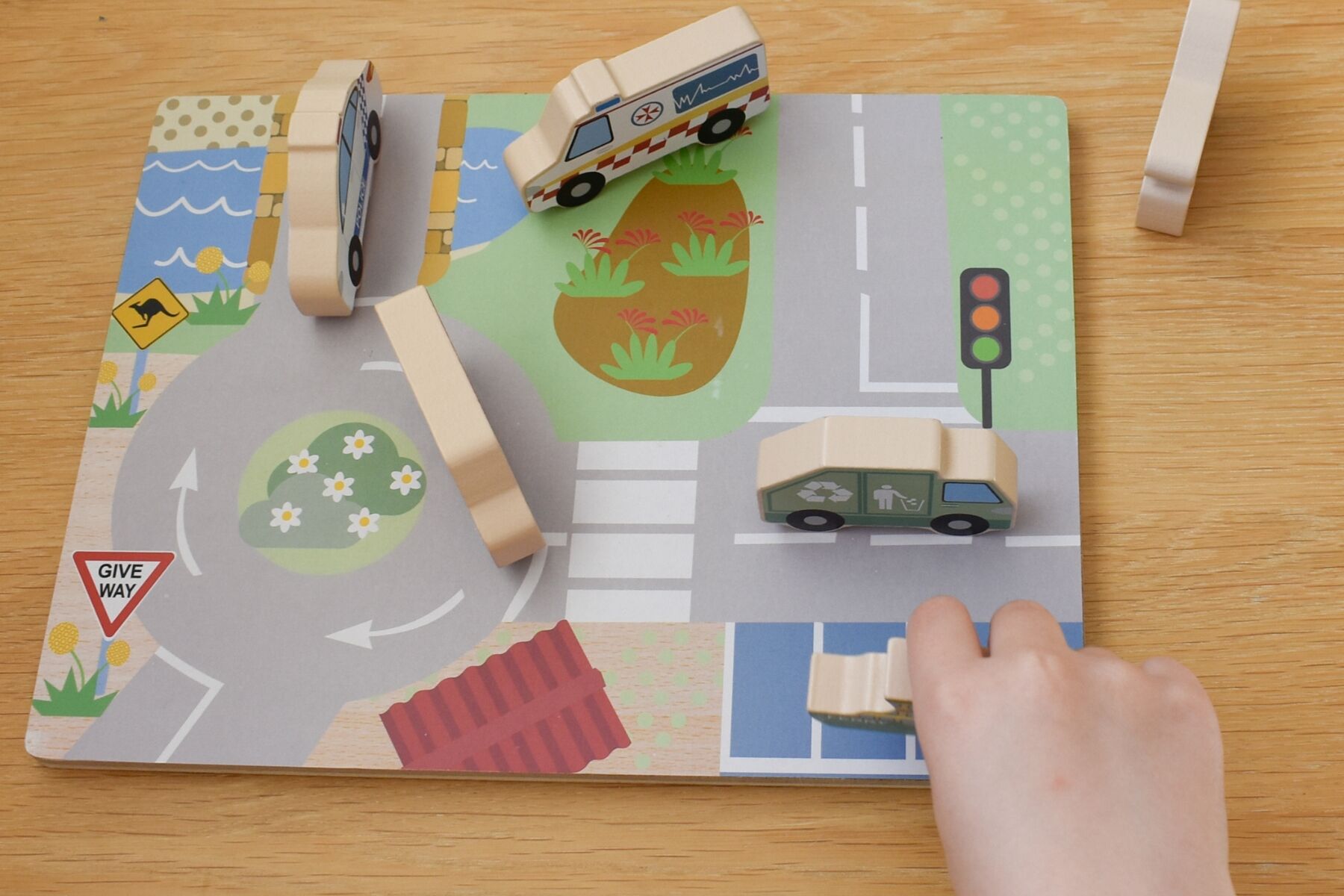 Wooden Transport Puzzle Toy 22.5x30cm