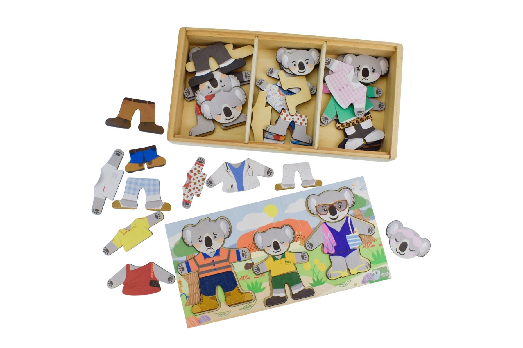 Puzzle Family Set With Expressions 28x14.5x4cm