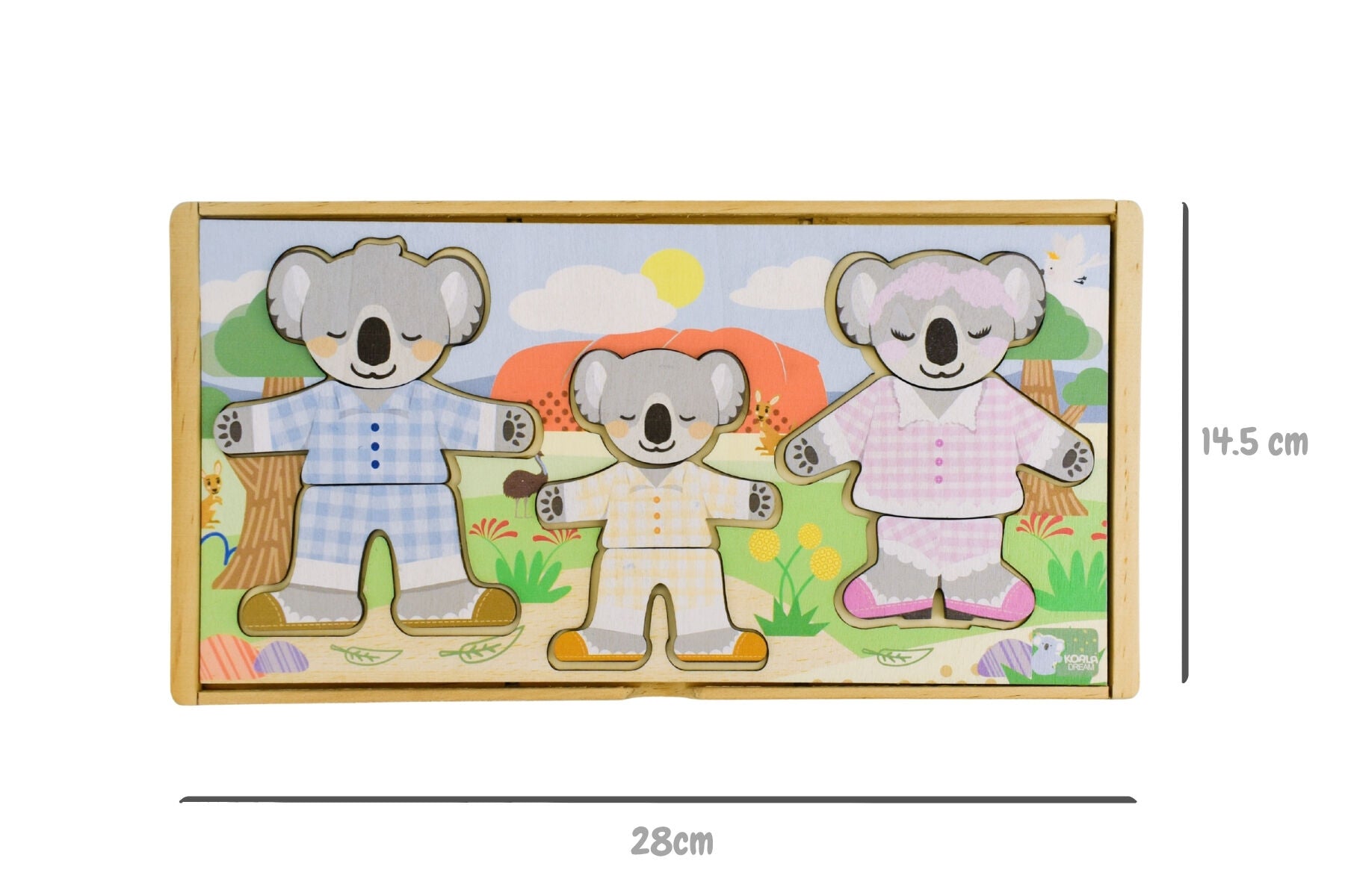 Puzzle Family Set With Expressions 28x14.5x4cm