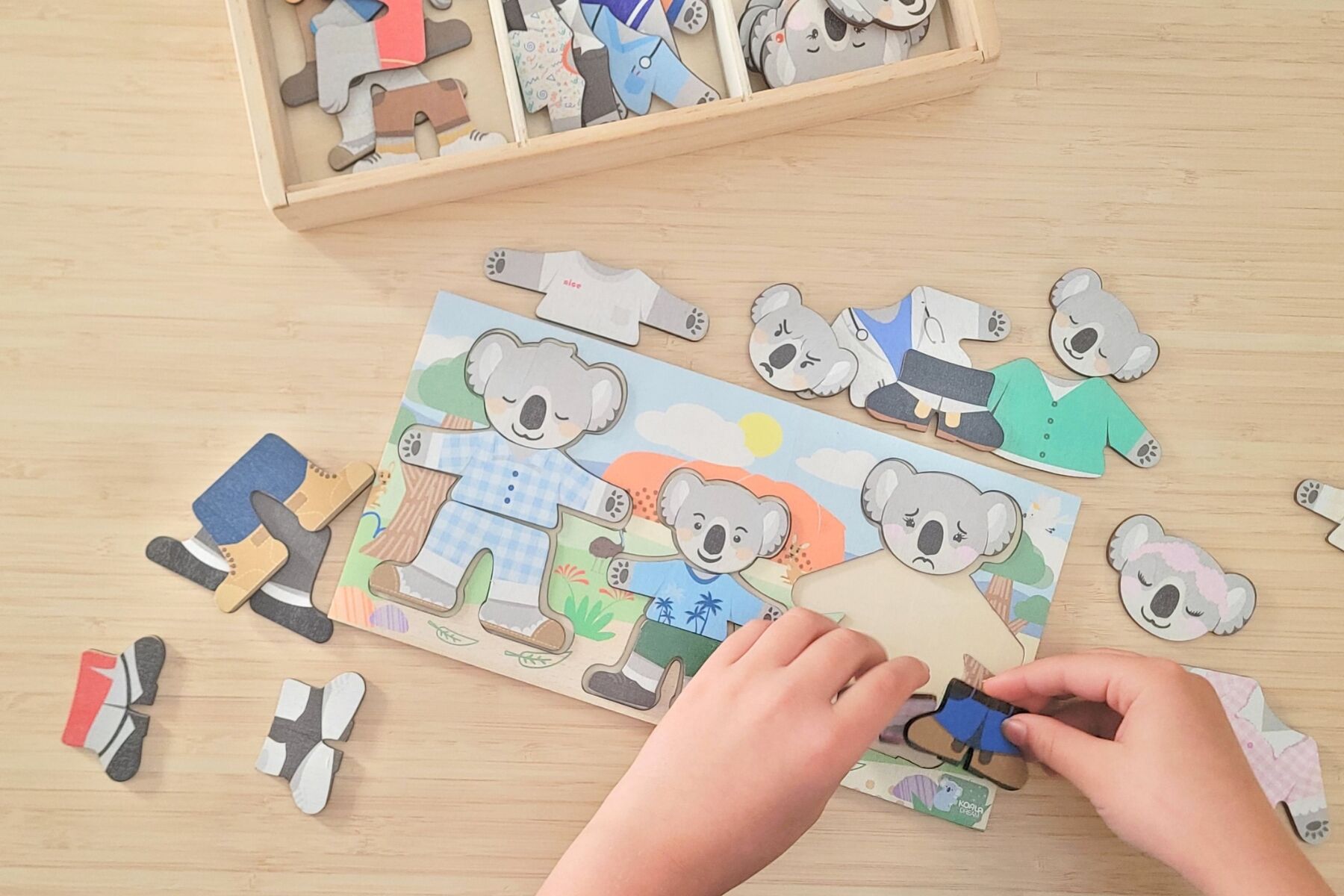 Puzzle Family Set With Expressions 28x14.5x4cm