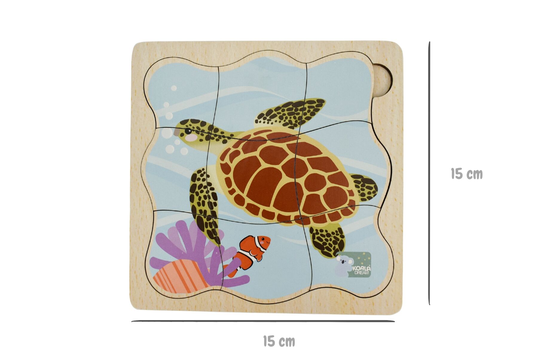 Sea Turtle Life Cycle Puzzle 15x15x1cm