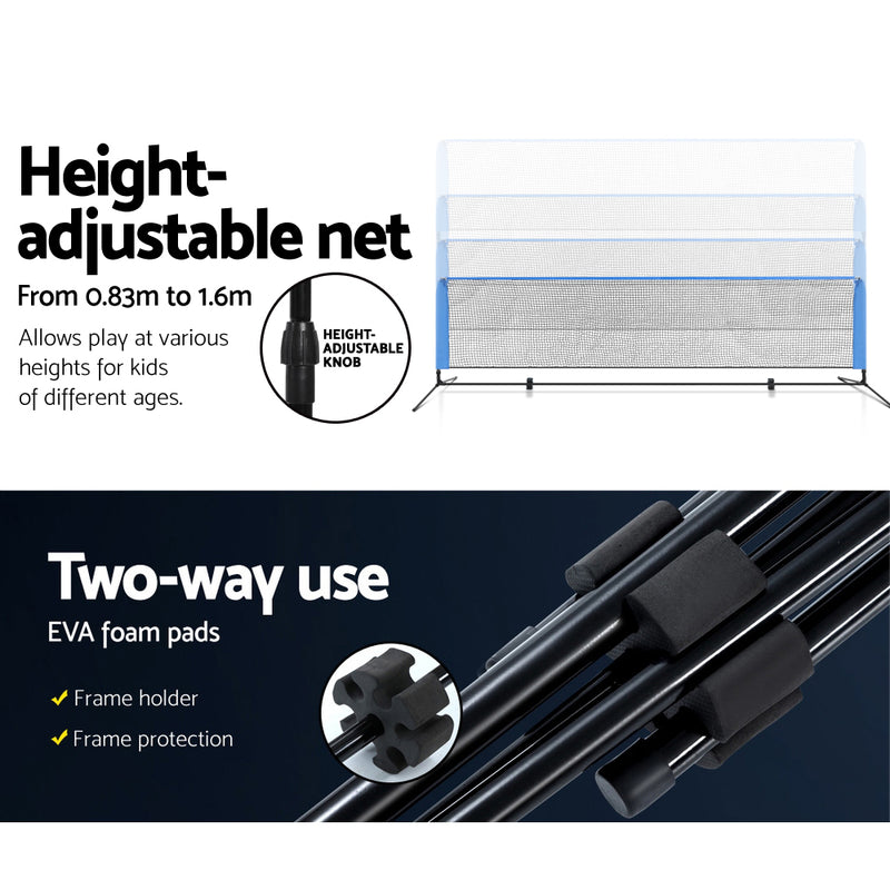 Basketball & Basketball Accessories - 4M Badminton Tennis Net Portable Volleyball Kit Adjustable Height
