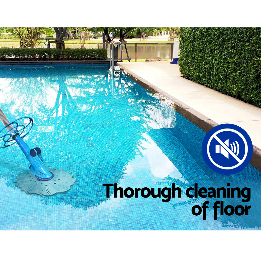 Pool Cleaner Automatic Vacuum Floor Climb Suction Swimming Hose 10M