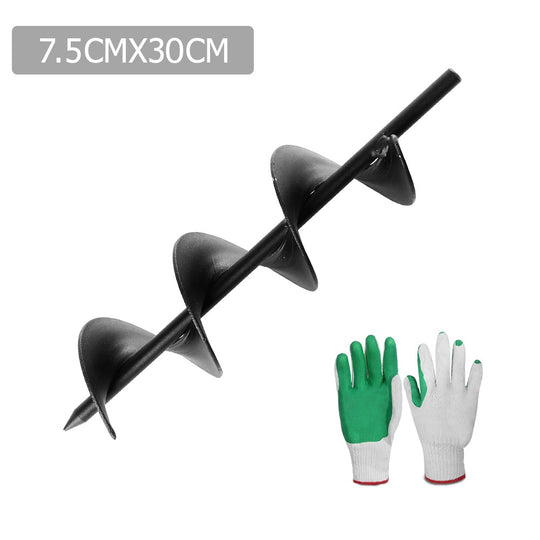 Power Garden Auger Small Earth Planter 75 X 300Mm Black | Outdoor Power Equipment