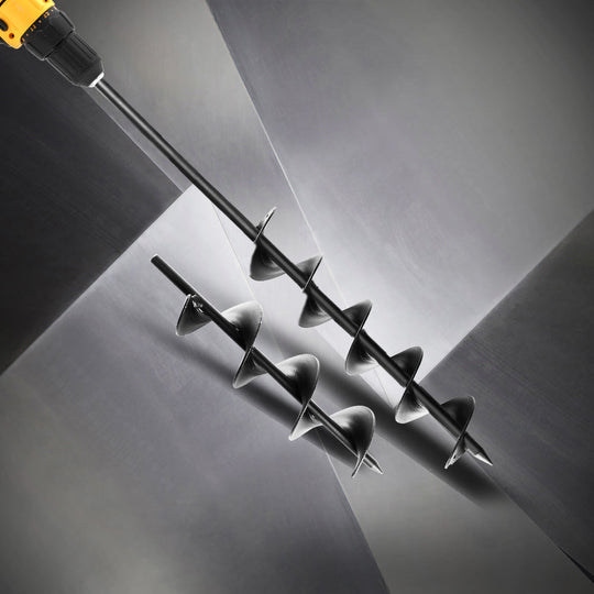 Power Garden Spiral Auger Hole Digger Earth Drill Bit 75X300 & 600Mm | Outdoor Power Equipment