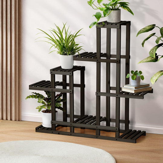 6 Tiers Plant Stand Flower Pots Shelf Indoor Outdoor Garden