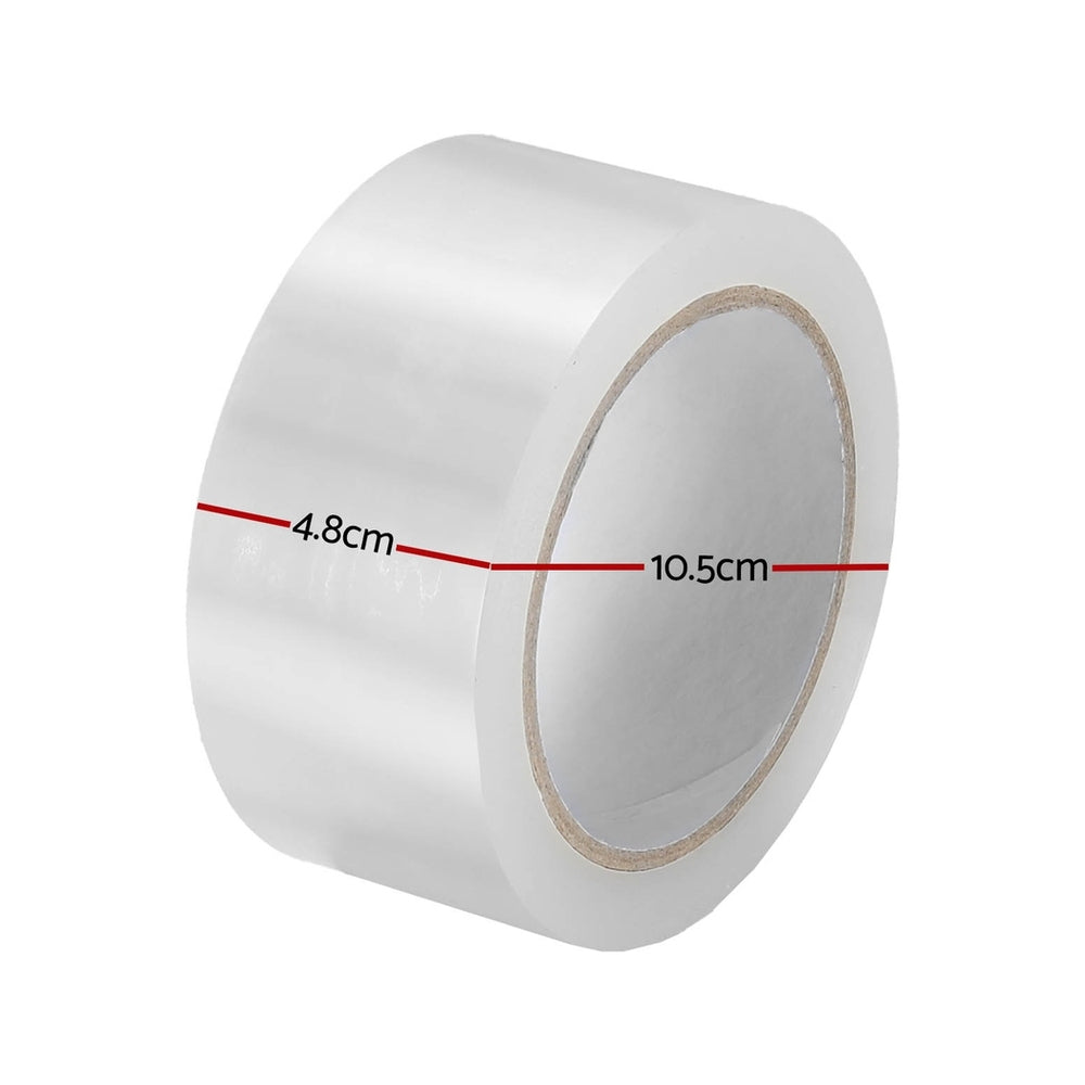 36 Rolls Packing Packaging Tape Sticky Clear Sealing Tapes Transparent