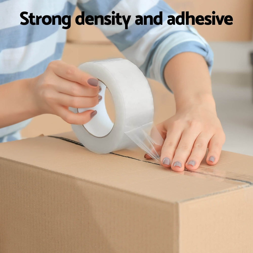 36 Rolls Packing Packaging Tape Sticky Clear Sealing Tapes Transparent