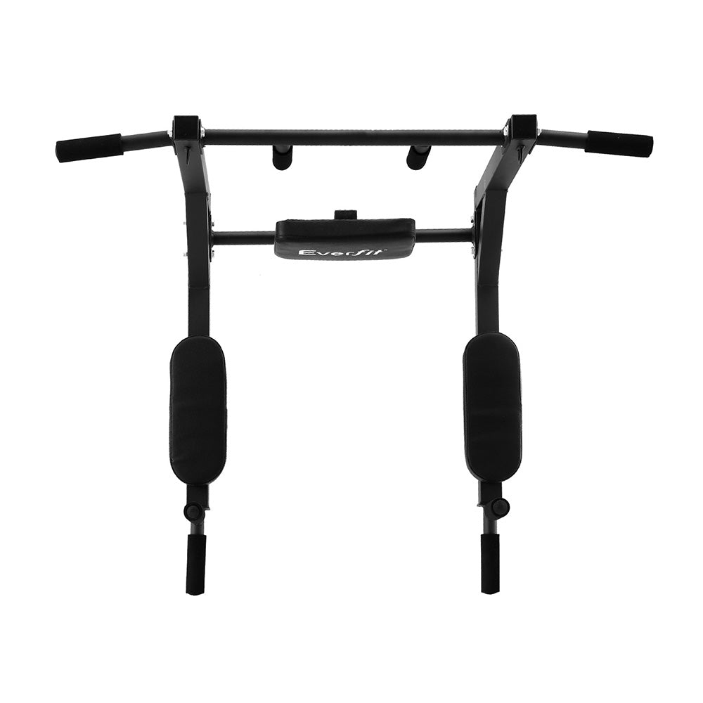 Pull Up Bar Dip Station Multi Gym 150kg Home Power Station Black Red | 150Kg