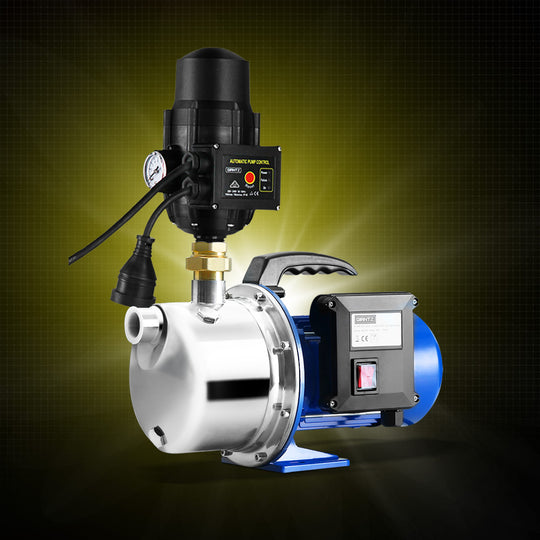 1100W - GardenJet Water Pump High Pressure 1100W Tank Rain Farm Irrigation Black