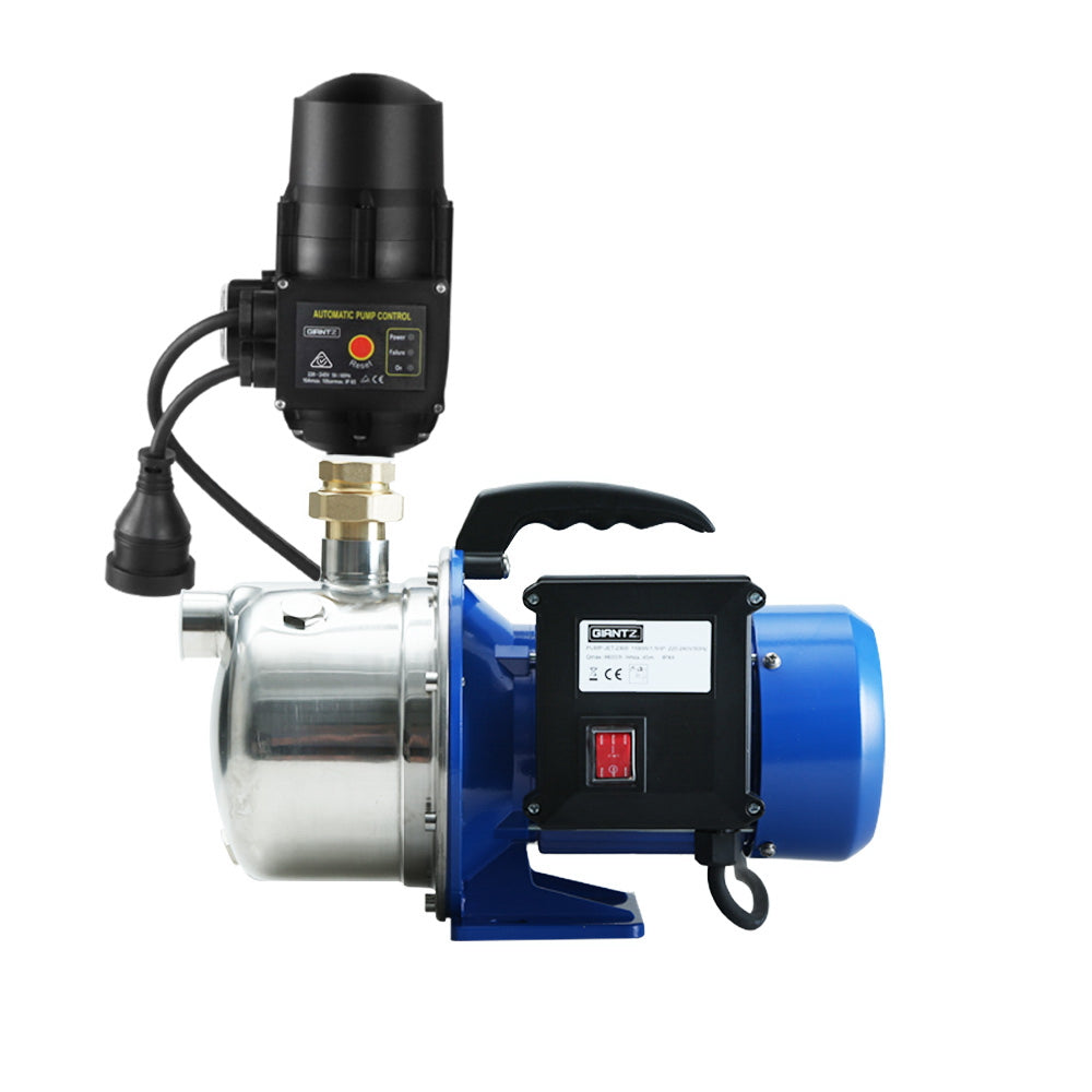 GardenJet Water Pump High Pressure 1100W Tank Rain Farm Irrigation Black