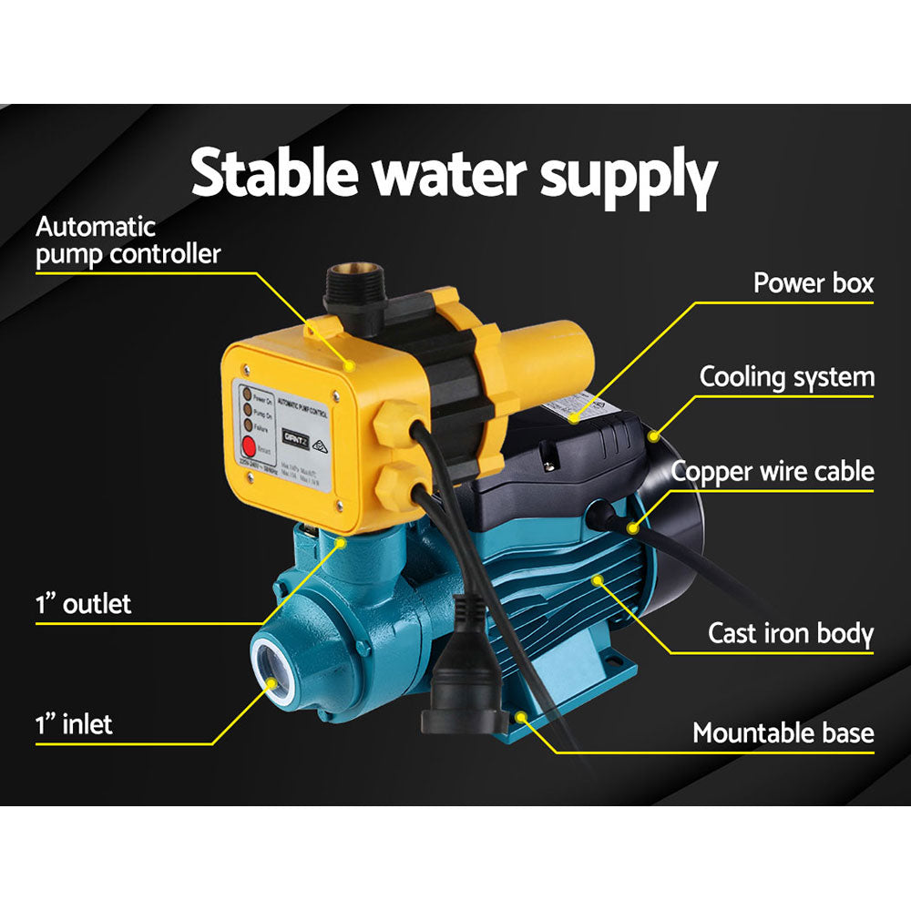 Peripheral Water Pump Garden Boiler Car Wash Electric Irrigation Qb60 Yellow