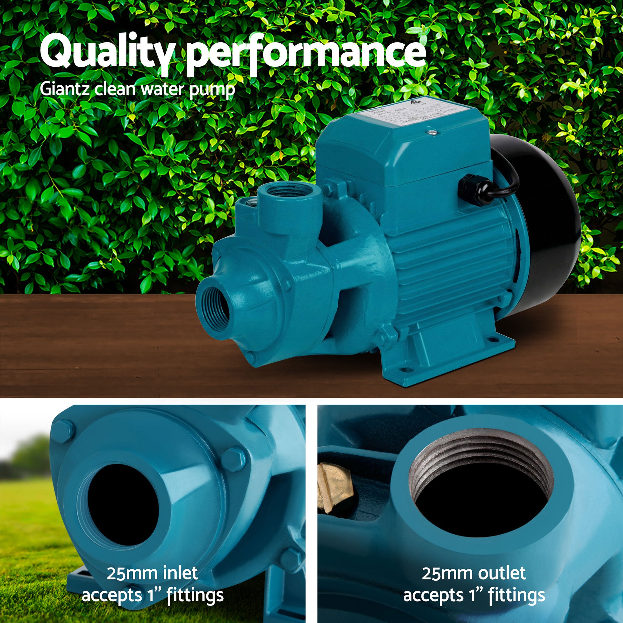 Peripheral Water Pump Garden Boiler Car Wash Auto Irrigation House Qb80