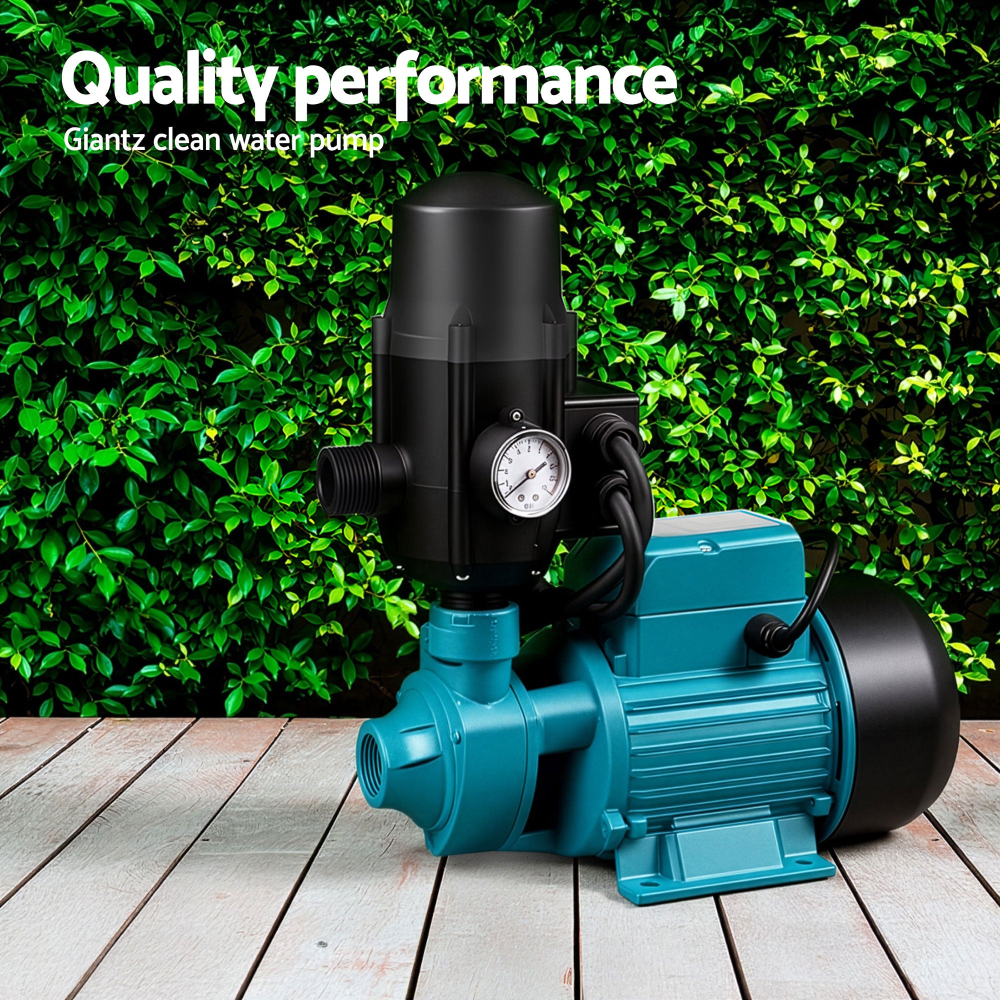 Water Pump Garden Boiler Car Wash Auto Irrigation Qb80 Black