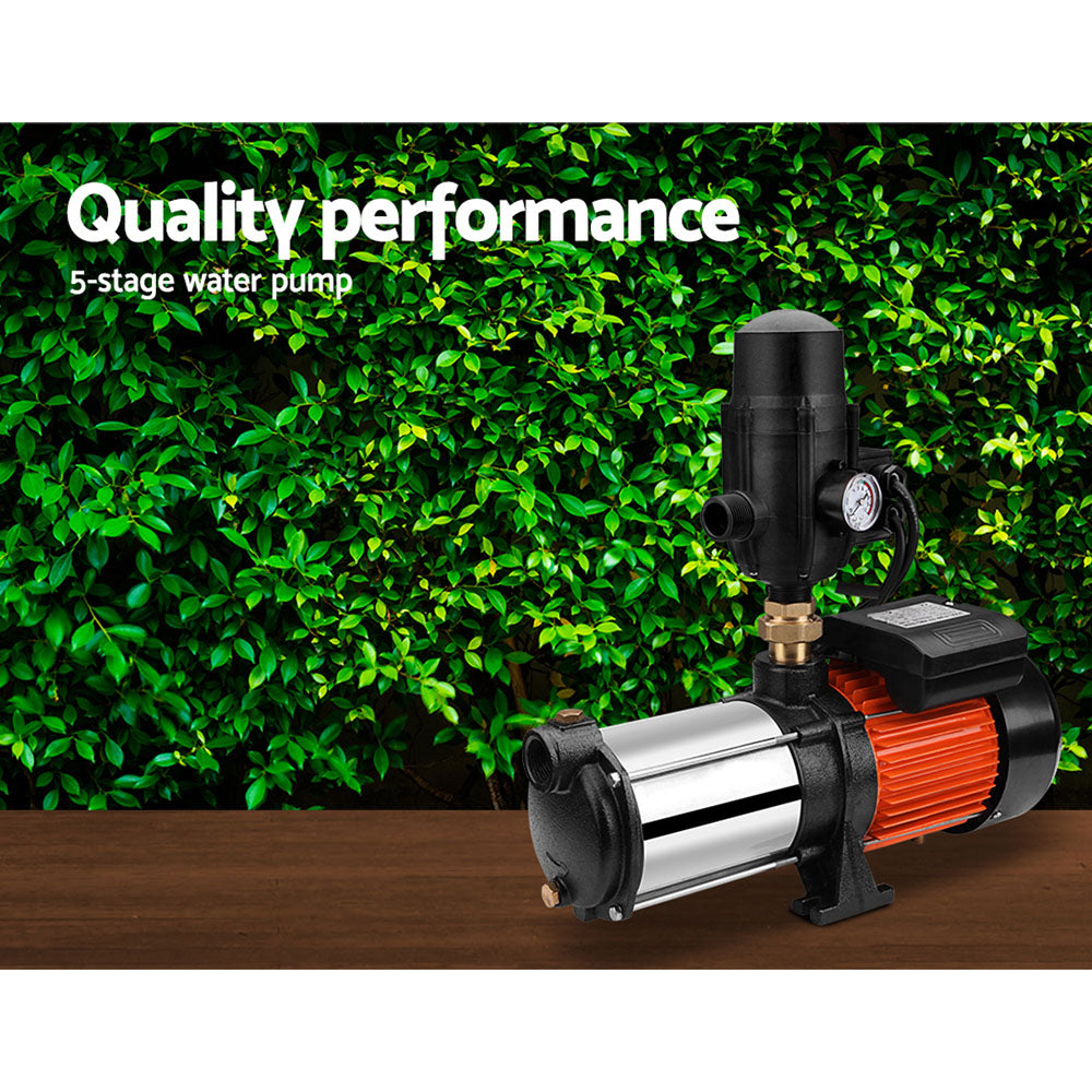 Water Pump High Pressure Multi Stage Farm Rain Tank Irrigation Garden