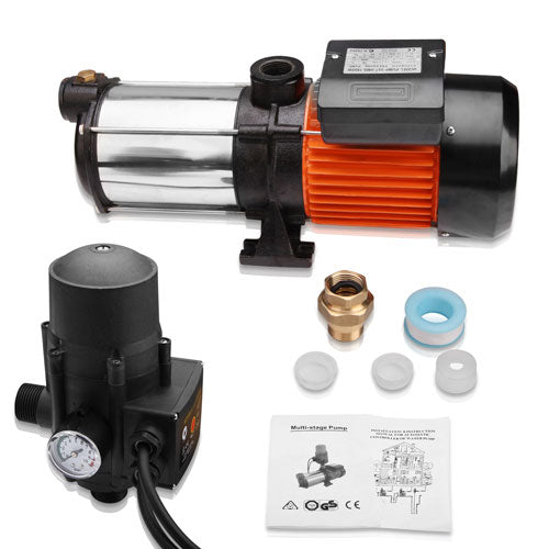 Water Pump High Pressure Multi Stage Farm Rain Tank Irrigation Garden