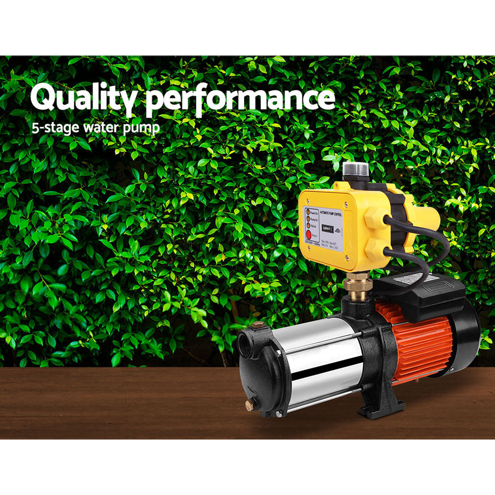 Multi Stage High Pressure Water Pump Garden Farm Rain Tank Irrigation