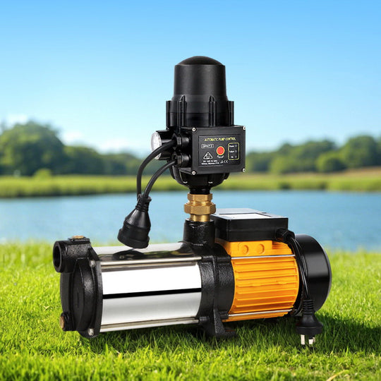 Irrigation Pumps - Garden Water Pump High Pressure 2500W Tank Rain Irrigation Black