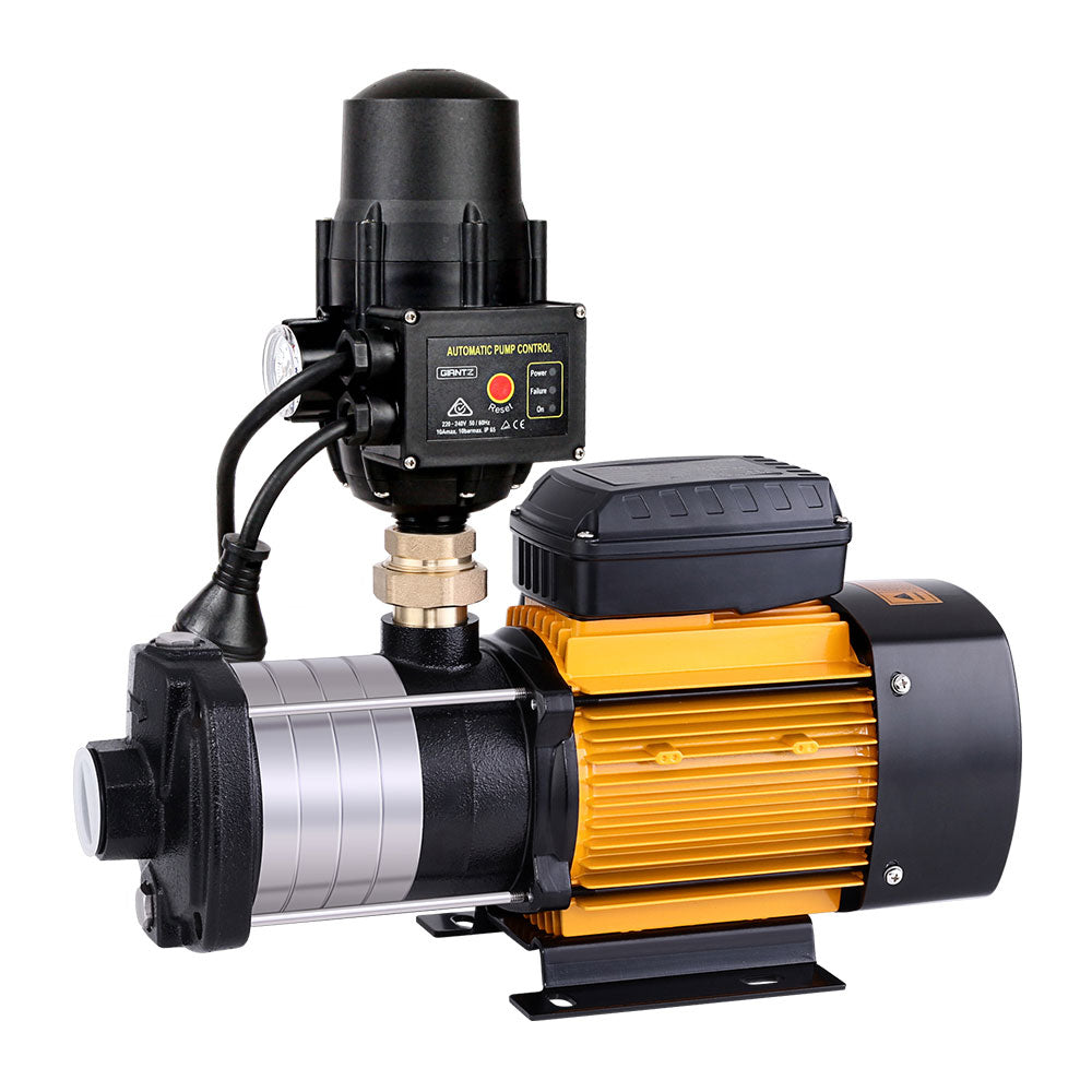 Garden Water Pump High Pressure 2000W Multi Stage Tank Rain Irrigation Black