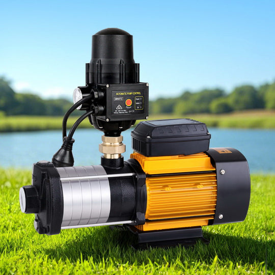 2500W High Pressure Garden Water Pump Multi Stage Black, Black colour