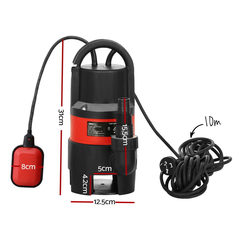 550W Water Pump Dirty Submersible Sump Swim Pool Flooding Pond Clean