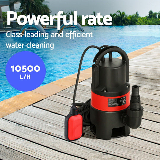 550W Water Pump Dirty Submersible Sump Swim Pool Flooding