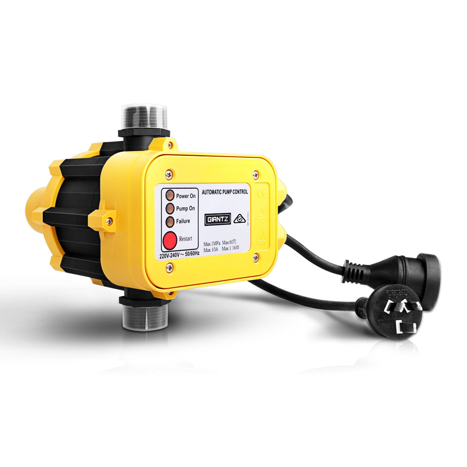 Water Pressure Pump Controller Auto Switch Control Electric Electronic Yellow
