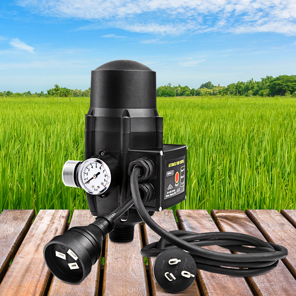 Water Pressure Pump Controller Auto Switch Control Electric Electronic Black