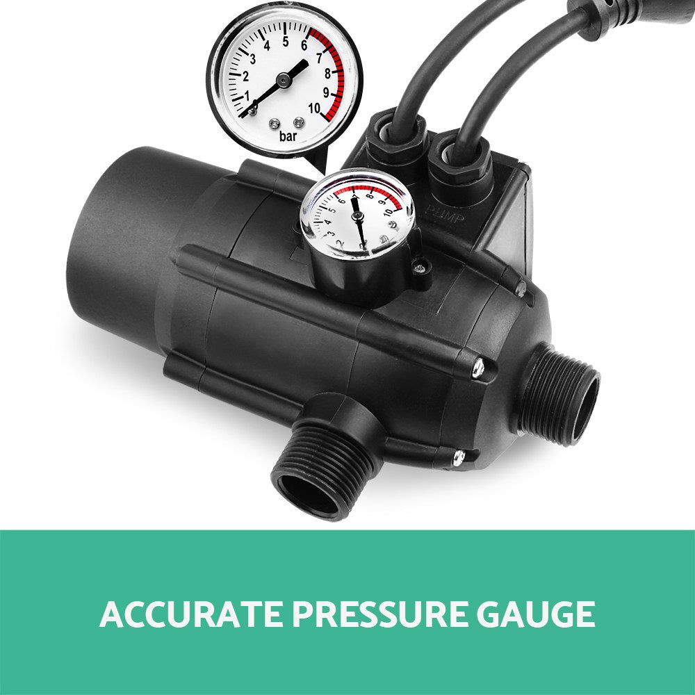 Water Pressure Pump Controller Auto Switch Control Electric Electronic Black