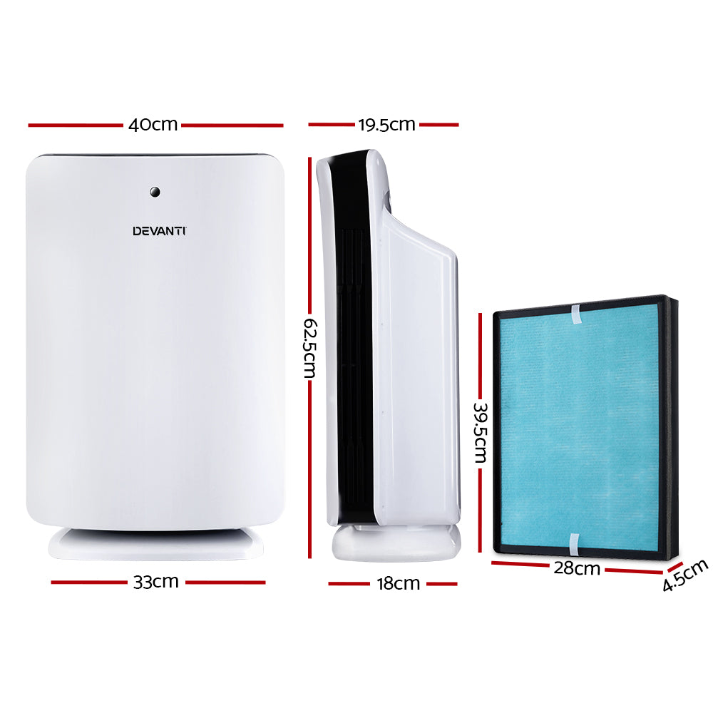 Air Purifier 3 Stage Hepa W/Replacement Filter