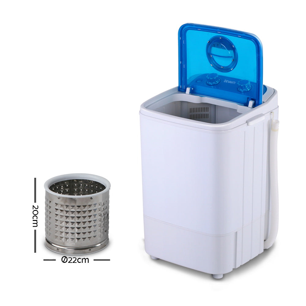 4.6kg Portable Washing Machine Mini 2-in-1 Wash & Spin