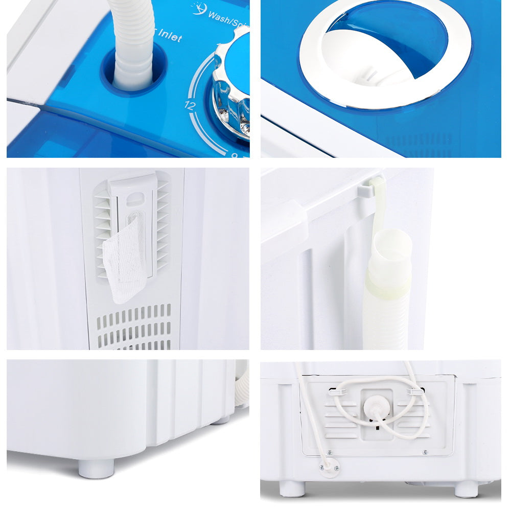 4.6kg Portable Washing Machine Mini 2-in-1 Wash & Spin
