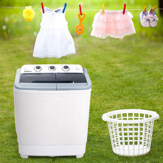 Portable Washing Machine Twin Tub 5Kg White | Washing Machines