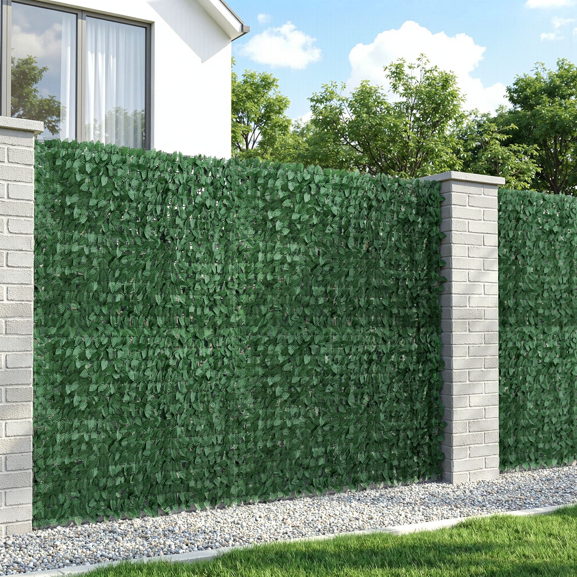 Artificial Ivy Privacy Fence Screen 100x600cm Greenery Panel Balcony Patio